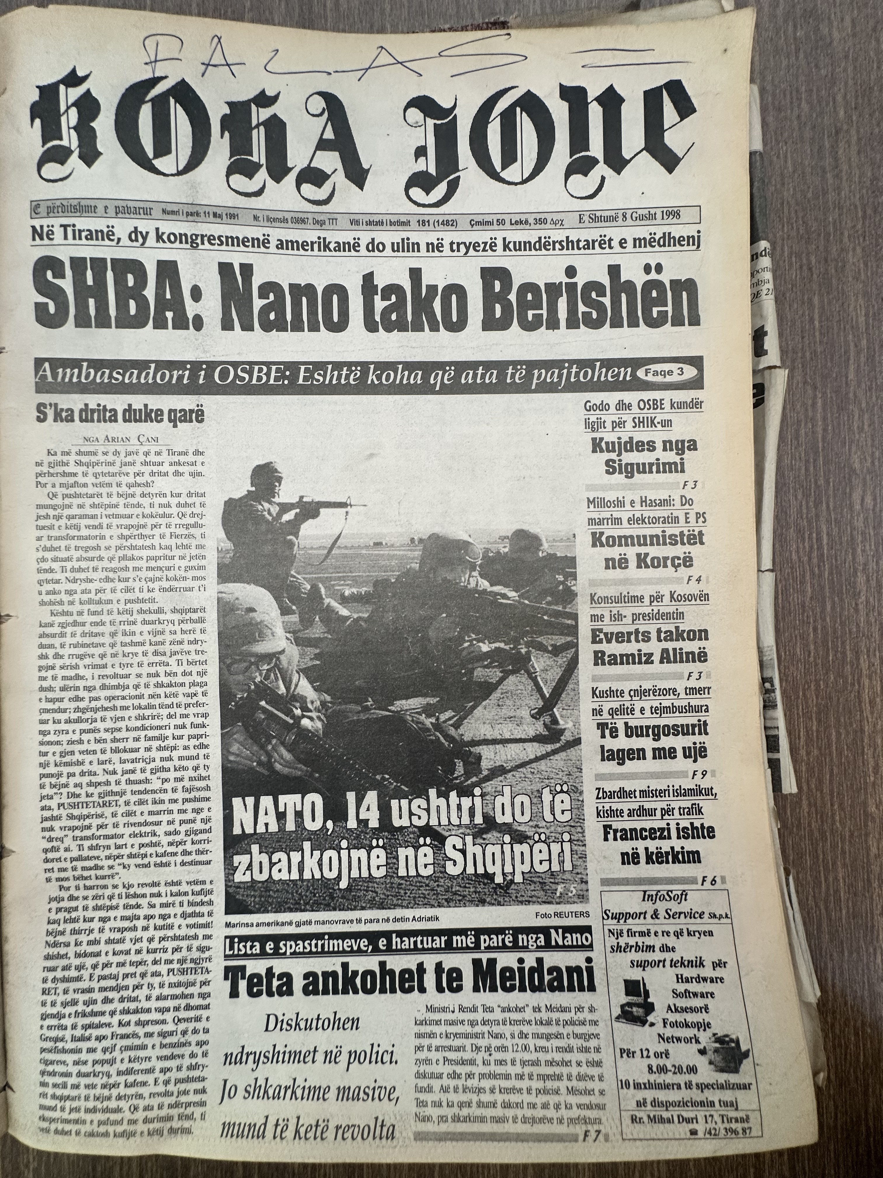 Koha Jonë 1998-08-08